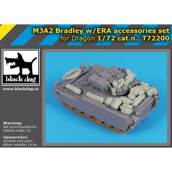 Black Dog T72200 1/72 M3a2 Bradley W/Era Accessories Set For Dragon