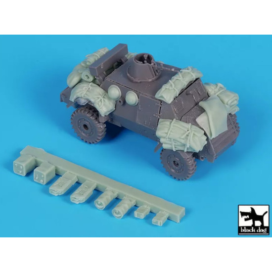 Black Dog T72201 1/72 Otter Light Reconnaissance Car Accessories Set For Ibg