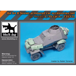 Black Dog T35321 1/35 Ba 64 B Soviet Armoured Car Accessories Set For Miniart