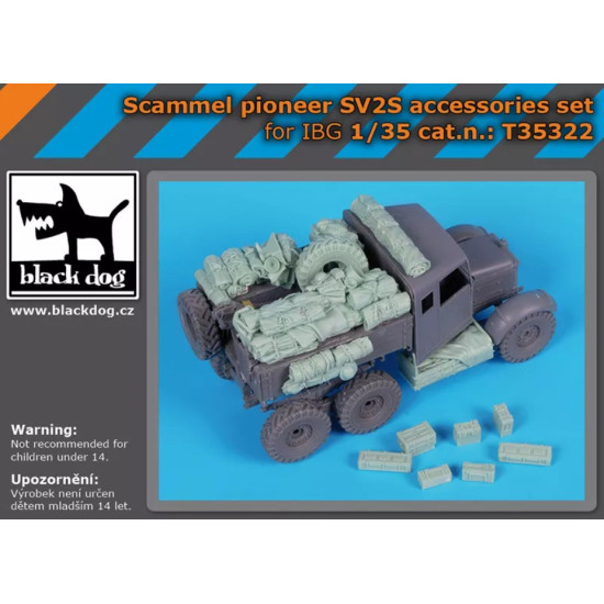 Black Dog T35322 1/35 Scammel Pioneer Sv2s Accessories Set For Ibg Models