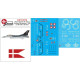 Lima November Decals 72-d14 1/72 Royal Danish Air F-16a H.k.h.50 Years