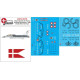 Lima November Decals 72-d15 1/72 Royal Danish Air F-16b H.k.h.50 Years