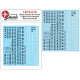 Lima November Decals 72-d18 1/72 Royal Danish Air Numbers And Letters