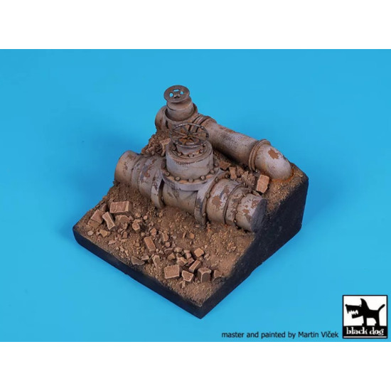 Black Dog Fd023 1/35 Pipes Base 60/60 Mm