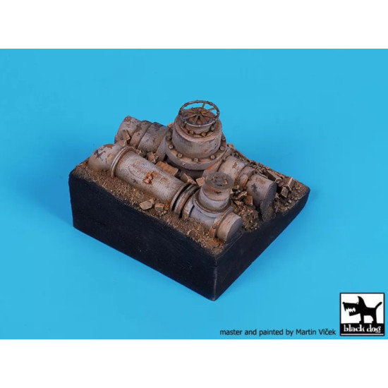 Black Dog Fd023 1/35 Pipes Base 60/60 Mm