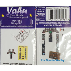 Yahu Model Yma7365 1/72 Instrument Panel Mirage Iiic Special Hobby