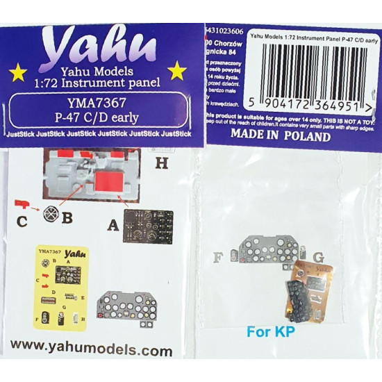 Yahu Model Yma7367 1/72 Instrument Panel Mirage Iiic Special Hobby