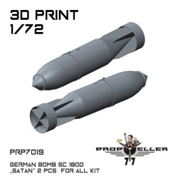 77propeller Prp7019 1/72 German Bomb Sc 1800 Satan 2 Pcs For All Kit