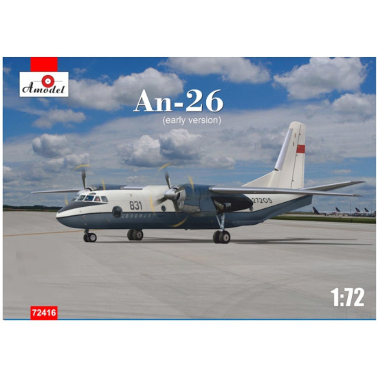 Amodel 72416 1/72 Antonov An-26 Transport Aircraft Early Version Model Kit