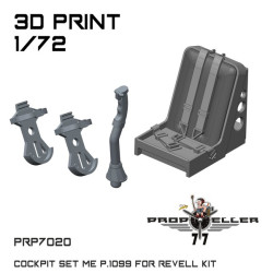 77propeller Prp7020 1/72 Cockpit Set Me P 1099 For Revell Kit