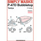 Hgw 772004 1/72 P-47d Bubbletop - Simply Masks Designed For Tamiya Kit