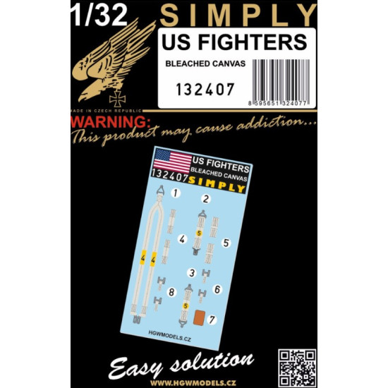 Hgw 132407 1/32 Us Fighters - Seatbelts Aircraft Accessories