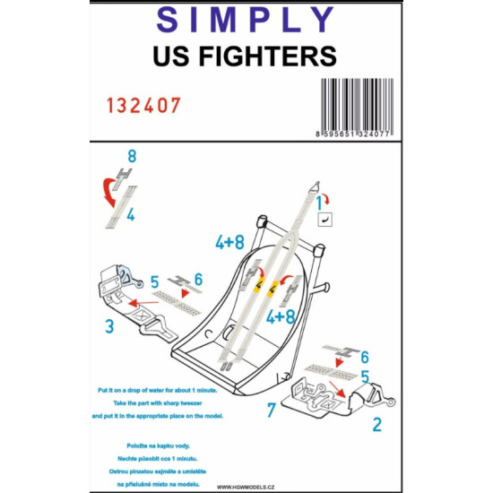 Hgw 132407 1/32 Us Fighters - Seatbelts Aircraft Accessories