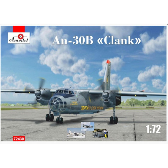 Amodel 72430 1/72 An-30b Aircraft Ukrainian Air Force Model Kit