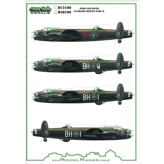 Model Maker Sd32169 1/32 Avro Lancaster In Polish Service Part Ii
