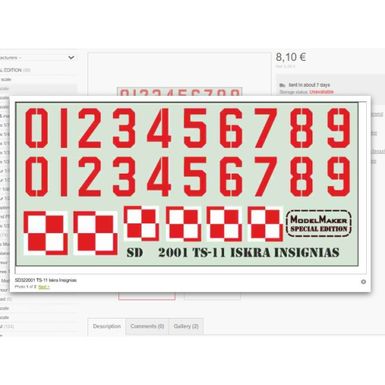 Model Maker Sd322001 1/32 Ts-11 Iskra Insignias