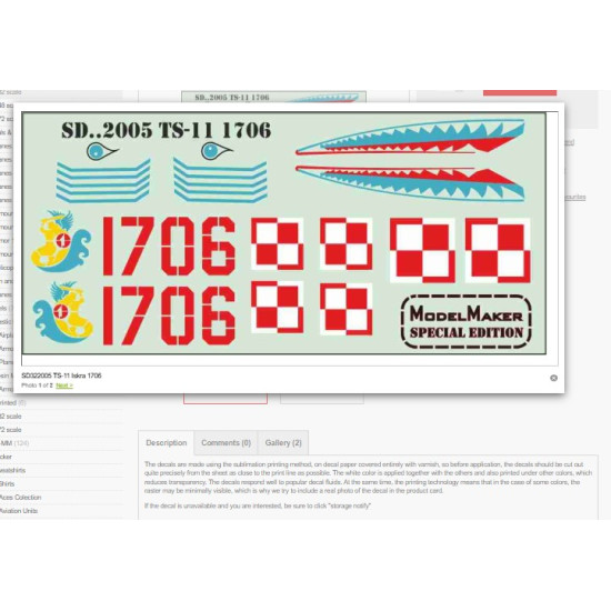 Model Maker Sd322005 1/32 Ts-11 Iskra 1706 Decal For Aircraft