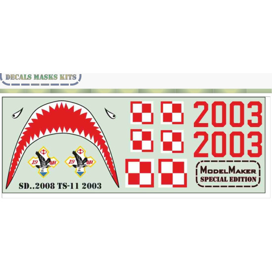 Model Maker Sd322008 1/32 Ts-11 Iskra 2003 Decal For Aircraft