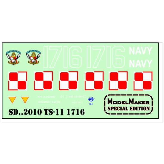 Model Maker Sd322010 1/32 Ts-11 Iskra 1716 Decal For Aircraft
