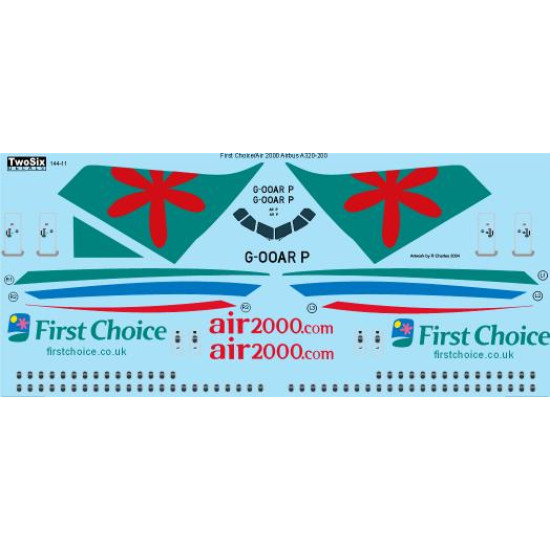 26decals 144-11 1/144 First Choice Airbus A320 Laser Decal