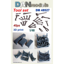 Dan Models 48527 1/48 Tool Set 40 Ps 3d Print Accessories Model Kit
