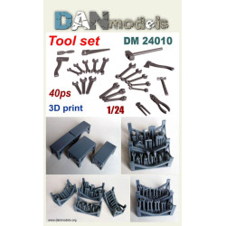 Dan Models 24010 1/24 Tool Set 40 Ps 3d Print Accessories Model Kit