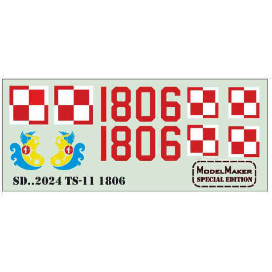 Model Maker Sd322024 1/32 Ts-11 1806 Decal For Aircraft
