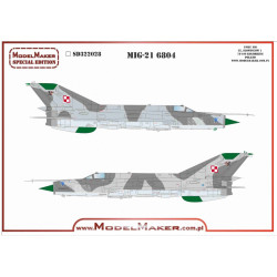 Model Maker Sd322028 1/32 Mig-21mf 6804 Decal For Aircraft