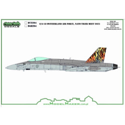 Model Maker Sd32204 1/32 F/A-18c Switzerland Air Force Nato Tiger Meet 2023 Decal For Aircraft