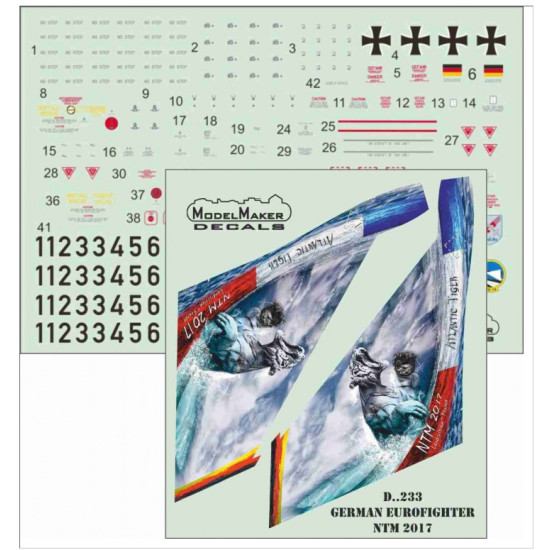 Model Maker Sd32233 1/32 German Eurofighter Nato Tiger Meet 2017 Decal For Aircraft