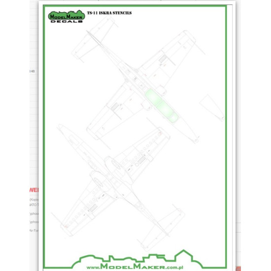 Model Maker Sd48041 1/48 Ts-11 Iskra - Stencils Kopia Decal For Aircraft