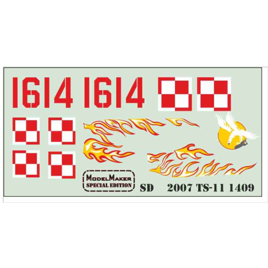 Model Maker Sd482007 1/48 Ts-11 Iskra 1614 Decal For Aircraft