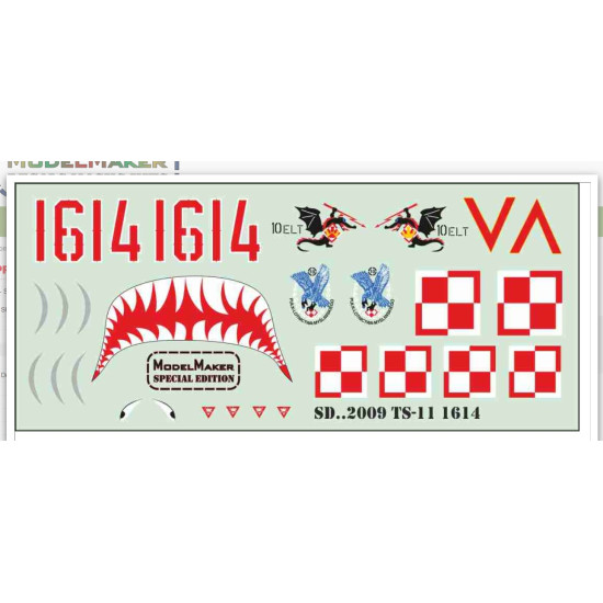 Model Maker Sd482009 1/48 Ts-11 Iskra 1614 Decal For Aircraft