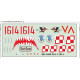 Model Maker Sd482009 1/48 Ts-11 Iskra 1614 Decal For Aircraft