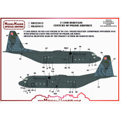 Model Maker Sd482012 1/48 C-130h Hercules - Century Of Polish Air Force Decal For Aircraft
