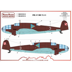Model Maker Sd482015 1/48 Pzl-37 Bii- 72 11 Decal For Aircraft