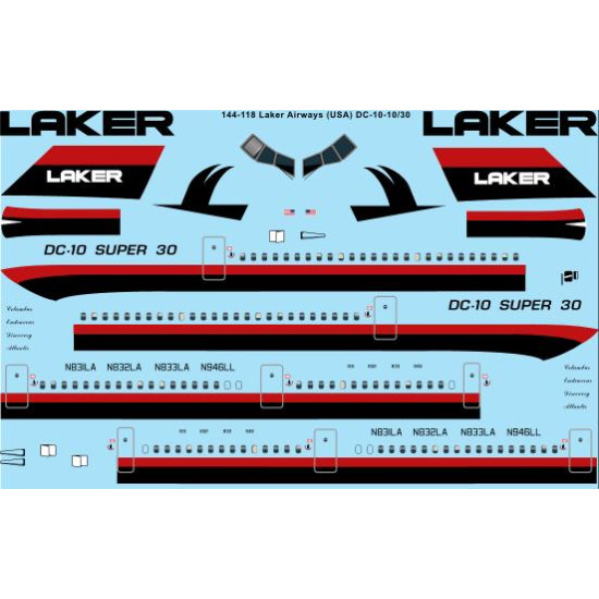 26decals 144-118 1/144 Air Atlantique Douglas Dc-3 Laser Decal For Aircraft