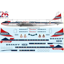 26decals 144-189 1/144 Braniff Douglas Dc-6b Laser Decal For Aircraft