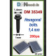 Dan Models 35349 1/35 Hexagonal Bolts 1/4mm 280ps 3d Print