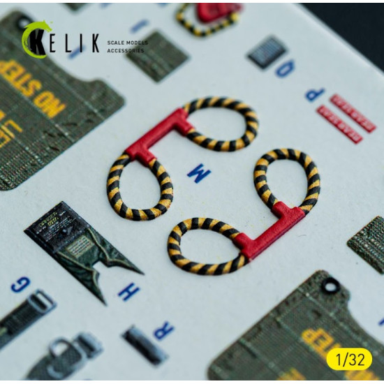 Kelik K32049 1/32 F-4d - Interior 3d Decals For Tamiya Kit