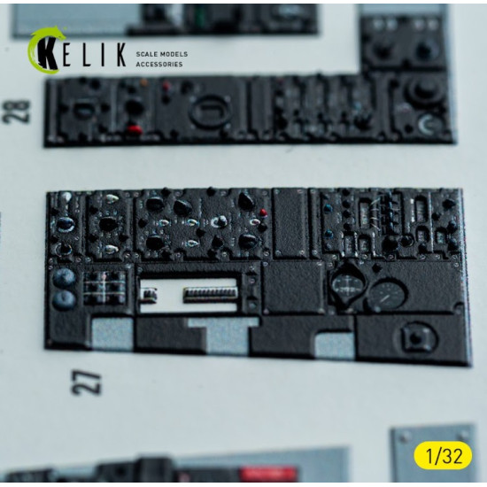 Kelik K32049 1/32 F-4d - Interior 3d Decals For Tamiya Kit