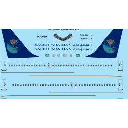 26decals 144-270 1/144 Saudi Airbus A320 Laser Decal For Aircraft