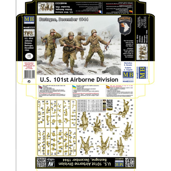 Master Box 35253 1/35 U S 101st Airborne Division Bastogne December 1944