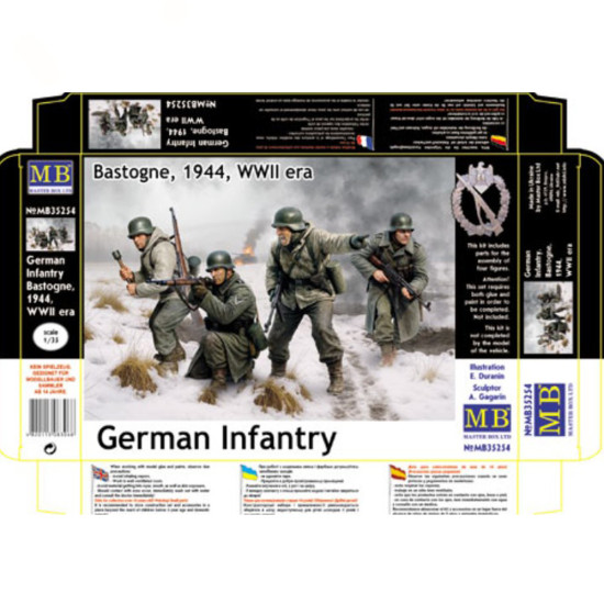 Master Box 35254 1/35 German Infantry Bastogne 1944 Wwii Era