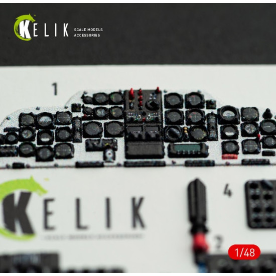 Kelik K48172 1/48 H-34a/Uh-34d - Interior 3d Decals For Italeri Kit