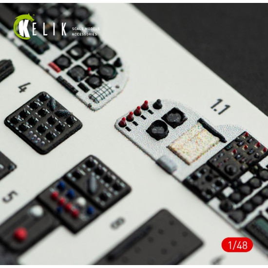 Kelik K48172 1/48 H-34a/Uh-34d - Interior 3d Decals For Italeri Kit