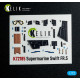 Kelik K72185 1/72 Supermarine Swift Fr 5 - Interior 3d Decals For Airfix Kit