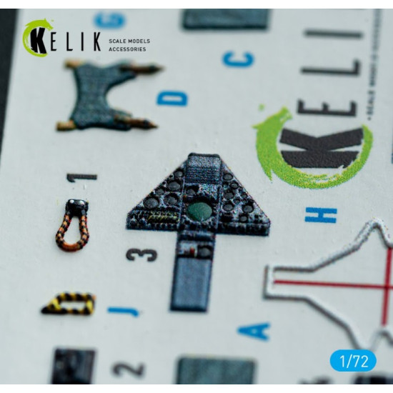 Kelik K72227 1/72 Harrier Gr3 Late Interior 3d Decals For Italeri Kit