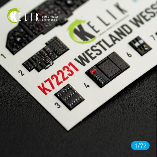 Kelik K72231 1/72 Westland Wessex Hc 2 - Interior 3d Decals For Airfix Kit