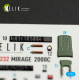 Kelik K72232 1/72 Mirage-2000c - Interior 3d Decals For Dreammodel Kit